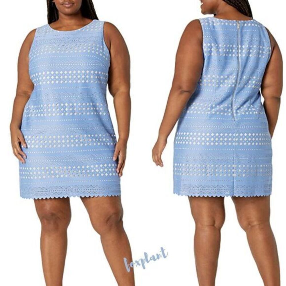 NEW Eliza J Women's‎ Plus Size Laser Cut Dress, size 24W